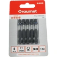 Ударные биты TORX T40, 50 мм, S2, 5 шт DRAUMET 8993
