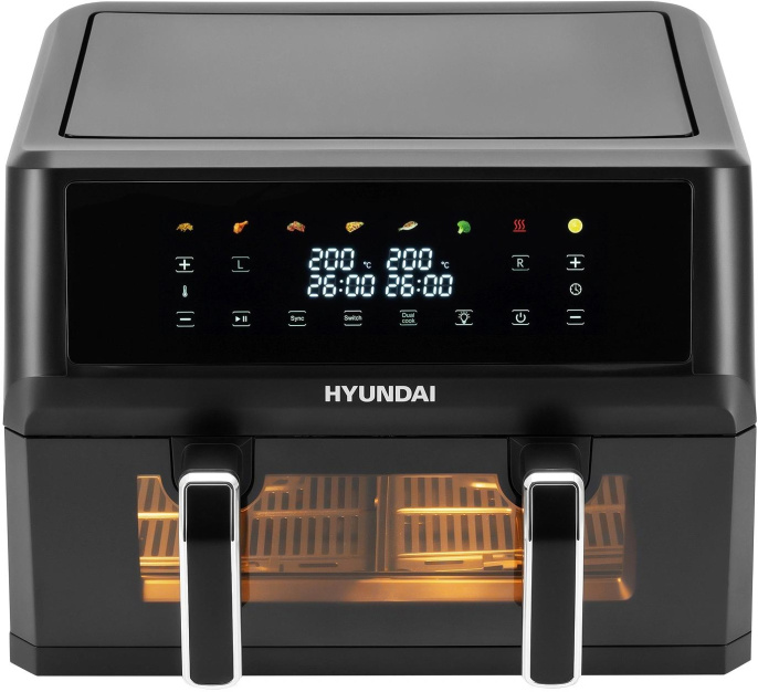 Аэрогриль Hyundai HYF-9089 11л 2400Вт черный
