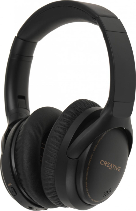 Наушники Creative Zen Hybrid, 3.5 мм/Bluetooth, мониторные, черный [51ef1010aa001]