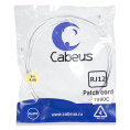 Патч-корд RJ12 UTP Cabeus PC-TEL-RJ12-3m PVC белый 3 метра