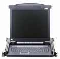 KVM консоль ATEN 17" Single Rail LCD Console PS/2-USB, VGA CL1000M-ATA-RG