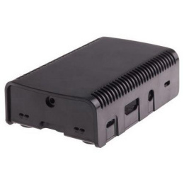 Корпус Raspberry Pi 3 Model B , 2-piece black case ASM-1900040-21 for Raspberry Pi 3 B/B+ , совместим с креплением VESA Mount 103-4300