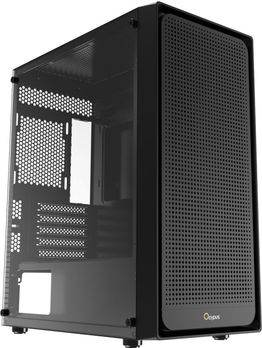 Корпус для ПК Case Ocypus Gamma C50 BK mATX / win / black / no PSU / Tempered Glass Gamma-C50-BKG000XX-GL