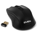 Беспроводная мышь SVEN RX-400W чёрная 3+1кл. 600/1000/1400DPI, блист SV-014674