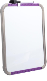 Доска магнитно-маркерная Deli E39154 лак белый 21x28см пластик рама сталь 2 магнита/маркер