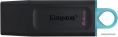 Флеш Диск Kingston 64GB DataTraveler Exodia DTX/64GB USB3.2 черный/голубой