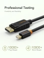 Кабель CABLETIME CD41H (CT-AV588-02G-W1) 1 м, Mini DisplayPort - DisplayPort, адаптер Cabletime Mini DP - DP, 4K, белый