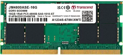 Оперативная память Transcend JM4800ASE-16G 16GB 4800MHz DDR5 Non-ECC CL40 SODIMM