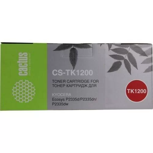 Картридж лазерный Cactus CS-TK1200 TK-1200 черный (3000стр.) для Kyocera Ecosys P2335d/P2335dn/P2335dw/M2235dn/M2735dn/M2835dw