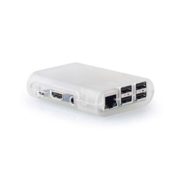 Корпус ACD RA076 Transparent ABS Plastic Injection Molding case with Stripe for Raspberry Pi 3 B (прозрачный, овальный на винтах)(RASP1795) (494149)