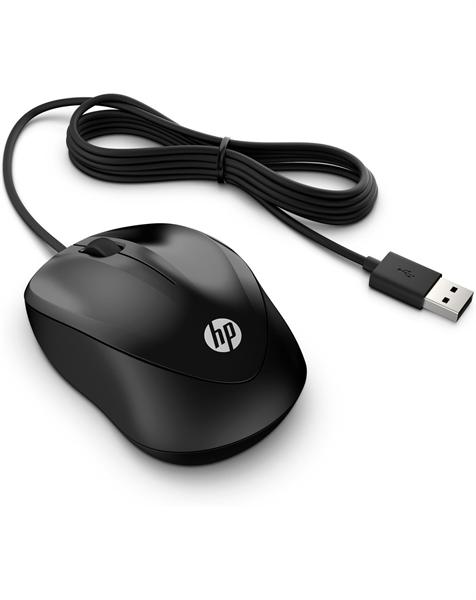 Мышь Mouse HP Wired Mouse 1000 Black cons 4QM14AA#ABB
