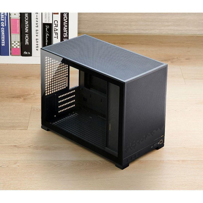 Корпус без блока питания Case JONSBO D32 STD, Mini-Tower, TG, no fan, 1xUSB-A 3.0 + 1xUSB-C 3.1, mATX, mITX Black (D32 STD BLACK)