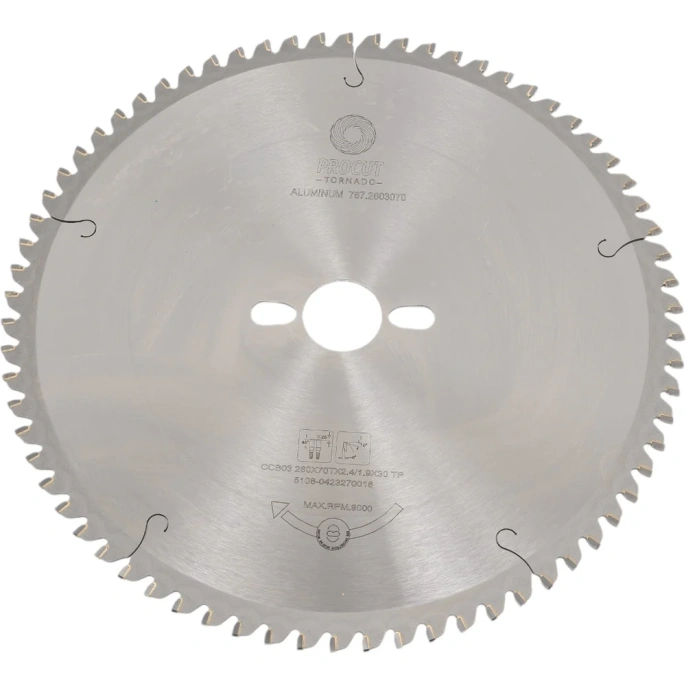 Диск пильный по алюминию (260x30x2.4/2.2 мм; 70Z) PROCUT 767.2603070