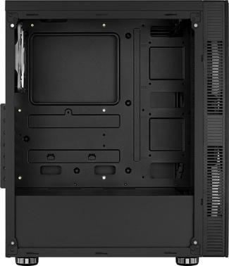 Корпус ATX Aerocool Python-G-BK-v1, Midi-Tower, без БП,  черный