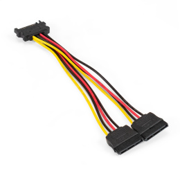 Кабель питания SATA ExeGate EX-CC-SATAM2F 15pin M/2x15pinF EX294794RUS