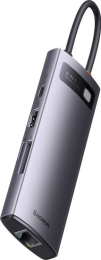 Док-станция Baseus WKWG070013 Metal Gleam Series 4-in-1 Multifunctional Type-C Gray; вход: Type-C; порт: USB3.0*4