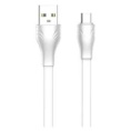 LDNIO LS552/ USB кабель Micro/ 2m/ 2.1A/ медь: 86 жил/ Плоский/ White