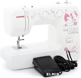 Швейная машина Janome Sew Cat 57, белый