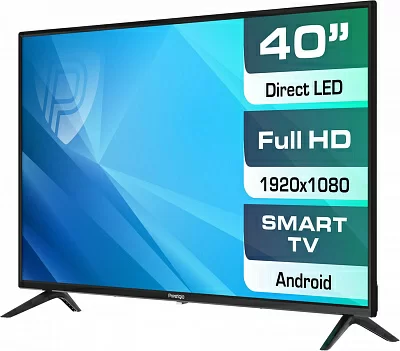 Телевизор LED Prestigio 40" PTV40SS04YCISBK черный FULL HD 50Hz DVB-T DVB-T2 DVB-C DVB-S2 USB WiFi Smart TV (RUS)