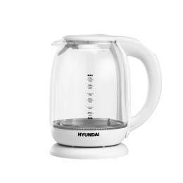 Чайник электрический Hyundai HYK-S3808 1.7л. 2200Вт белый корпус: стекло