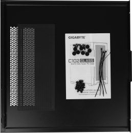 Корпус mATX Gigabyte C102B GB-C102G, Midi-Tower, без БП,  черный [28300-c102b-2crr]