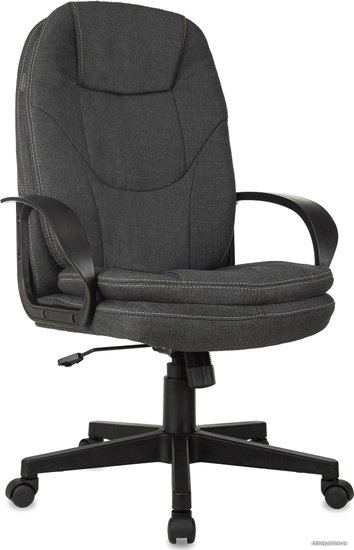 Кресло руководителя Бюрократ CH-868LT Fabric серый 38-417 крестов. пластик