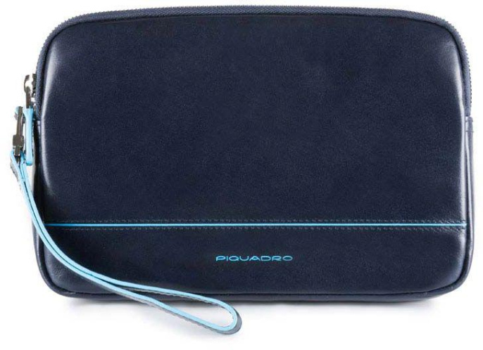 Клатч Piquadro Blue Square AC3944B2/BLU2 темно-синий кожа натуральная