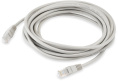 Патч-корд KINGPRICE KP-PC-c5e-5m-g литой (molded), UTP, кат.5E, 5м, 4 пары, 26AWG,  алюминий омедненный,  многожильный,  серый