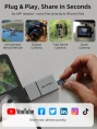 Кардридер CABLETIME CB48G (CT-ACCD3-AG) 3-в-1 USB-A + USB-C, SD/microSD, серый