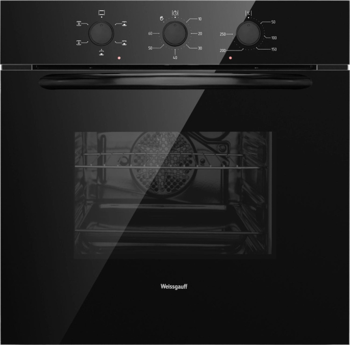 Духовой шкаф Электрический Weissgauff EOV 186 LB черный  Акция