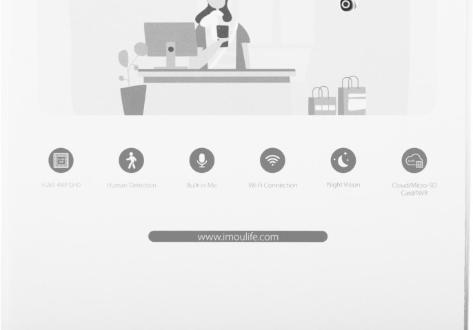 Камера видеонаблюдения IP IMOU Turret SE 4MP,  2560х1440 pix,  2.8 мм,  белый [ipc-t42ep-0280b-imou]