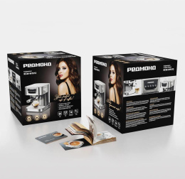 REDMOND Кофеварка рожковая Редмонд RCM-M1513 1050Вт серебристый/черный