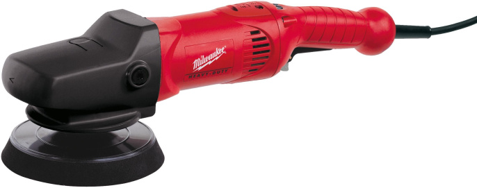 Полировальная машина Milwaukee AP 12 E 4933383925 1200 Вт, частота вращения на холостом ходу: от 900 до 2500 об/мин, диаметр диска: 150 мм, резьба шпинделя: М14, фиксация шпинделя, защита от перегрузки, питание: сеть