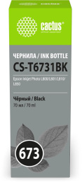 Чернила Cactus CS-T6731BK 673, для Epson, 70мл, черный