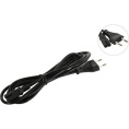 5bites Кабель питания PC305-18A IEC-320-C7 / CEE 7/16 / 220V / 2G*0.50MM / 1.8M