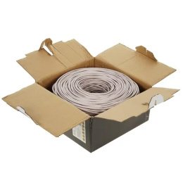 Cablexpert [UPC-6004-SOL] Кабель UTP кат.6, 4 пары, 0.57mm CCA одножильный серый 305м