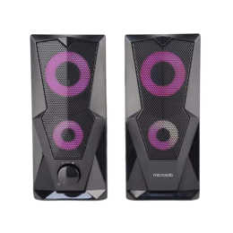 Microlab B27 {5 Вт х2, Гармонические искажения: 0,5% 1 Вт 1 кГц , Частотная характеристика: 160 Гц - 20 кГц, Отношение сигнал/шум: 65 дБ}