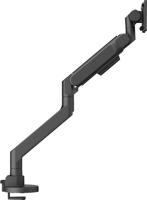 Кронштейн для монитора ErgoSmart Super Heavy-Duty U черный, 1 монитор, 24-57", настольный, регулировка высоты/поворота, USB-хаб, VESA75/100/200