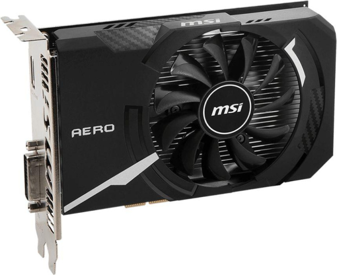 Видеокарта MSI NVIDIA  GeForce GT 1030 GT 1030 AERO ITX 4GD4 OC 4ГБ Aero, DDR4, OC,  Ret