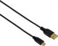Кабель HAMA Flexi-Slim, USB Type-C m - USB m , 0.75м, черный [00135784]
