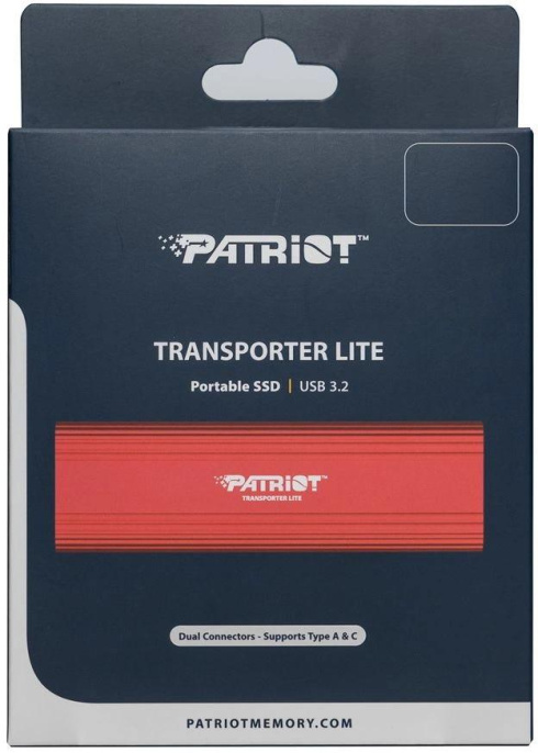 Накопитель SSD Patriot USB-C 512GB PTPL512GPEC Lite Transporter красный