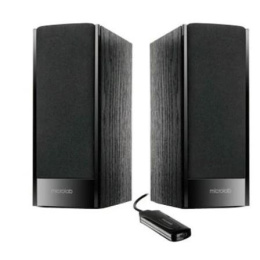 Колонки MICROLAB B56 черный {3 Вт, Распределение: 1,5 Вт x 2 RMS, Гармонические искажения: 10 %, 1 Вт на 1 кГц, Диапазон частот: 100 Гц - 18 кГц, Отношение сигнал/шум: 70 дБ}