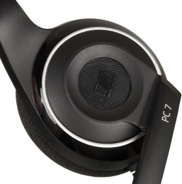 Наушники с микрофоном Sennheiser PC 7 черный 2м накладные USB оголовье (504196)