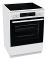 Электрическая плита Gorenje GEC6C40WD,  стеклокерамика,  без крышки,  белый