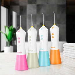 Ирригатор KitFort КТ-2958-3 цвет:бирюзовый и белый