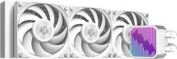 Кулер для процессора СЖО ID-Cooling DX360 MAX White Intel LGA1851/1700/1200/115X, AMD AM5/AM4, крепление на винтах, размер вентилятора: 120×120×25мм, размер водоблока: 73x72x58мм, гидравлический подшипник, 2150об/мин, 85CFM, 32.5dB A , PWM, TDP 350W, 4
