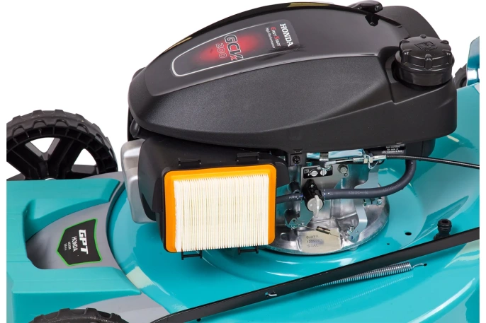 Газонокосилка бензиновая GPT GLM-Т5642ST-H роторная газонокосилка, самоходная, бензиновый двигатель, 4200 Вт, 5.6 л.с., четырехтактный, ширина скашивания: 56 см 70 л