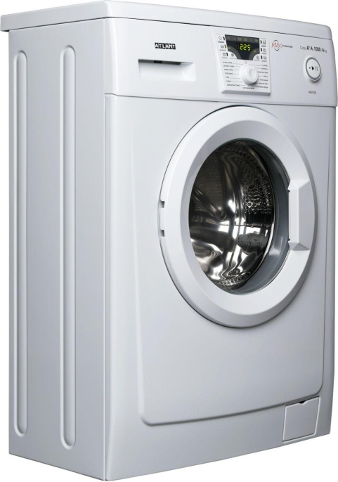 Стиральная машина суперузкая Атлант СМА-40 М 102-00, с фронтальной загрузкой, 4кг, 1000об/мин