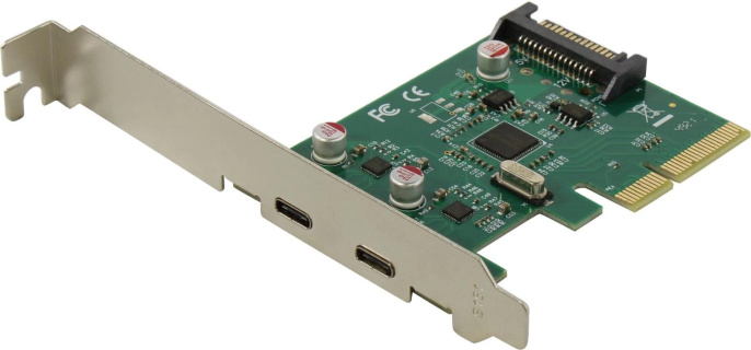 Контроллер PCI-E ASM1142 2xUSB3.1 Type-C Bulk ESPADA