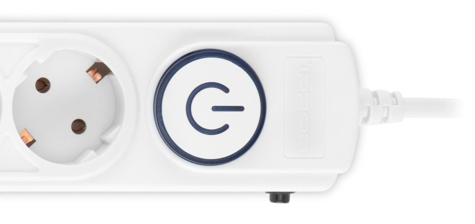 Сетевой фильтр Ippon BK-6-UPS-1.8-10-W, 1.8м, белый